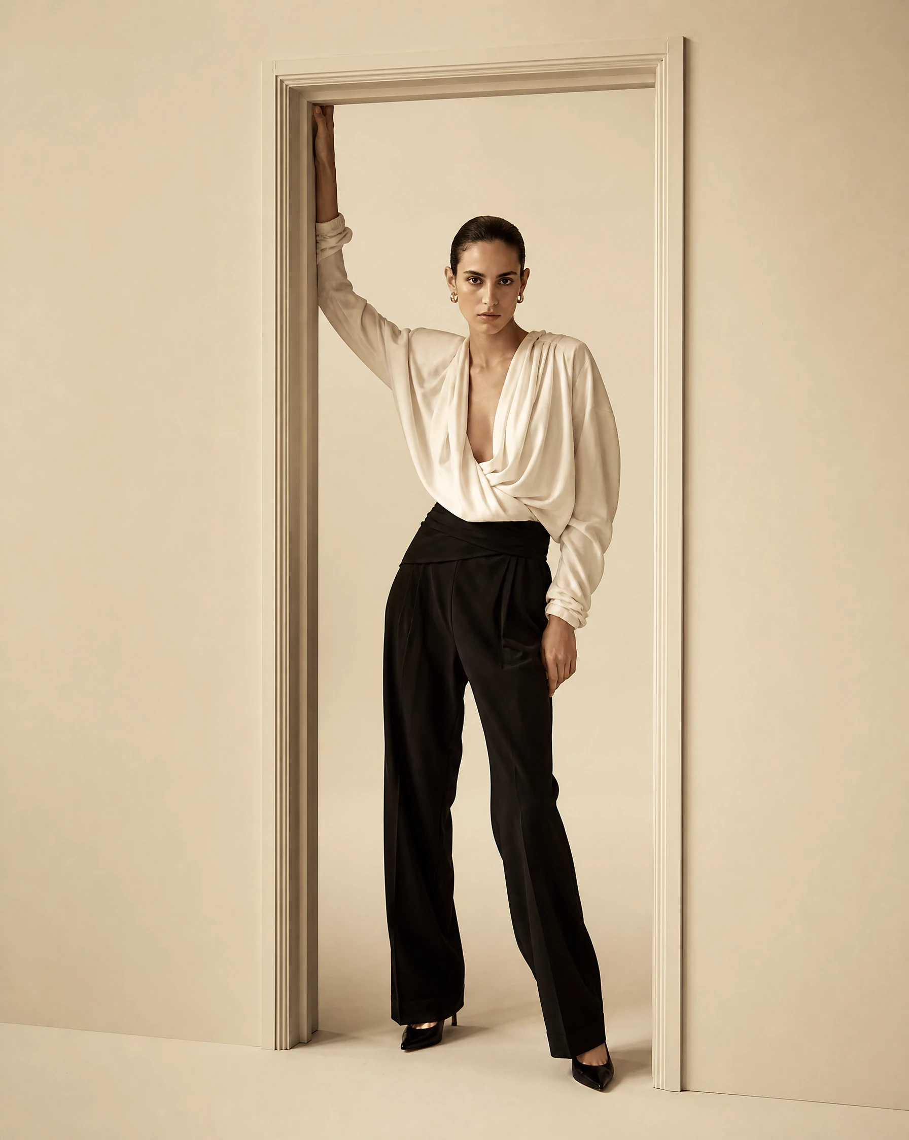 In the doorframe